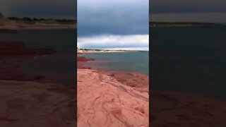 Before a thunderstorm hit the beach