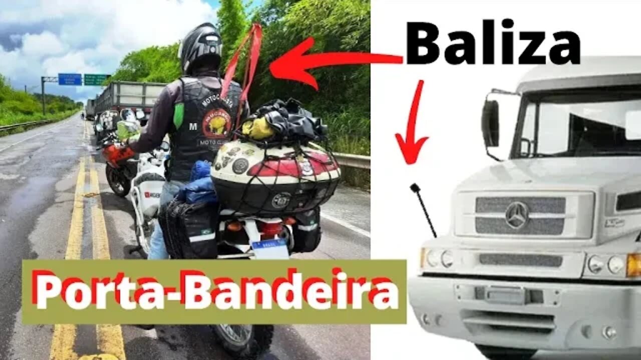 Um Porta-Bandeira (antena) de Uma "Baliza Mastro de Caminhão" na Tenere 250