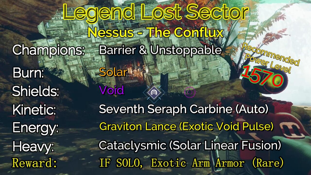 Destiny 2 Legend Lost Sector: Nessus - The Conflux on my Warlock 12-3-22