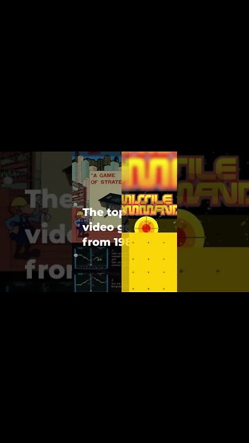 Top 10 Games of 1980 | Number 5: Missile Command #shorts