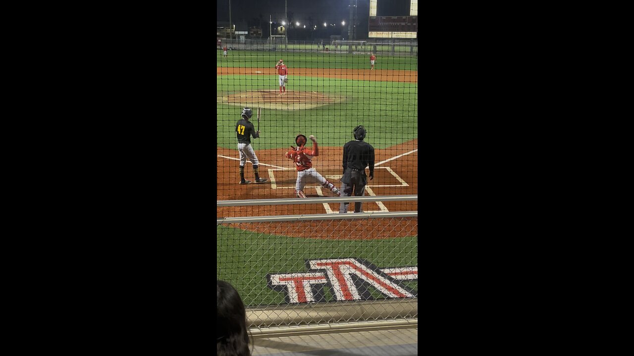 Pitching 1st batter 1/24/23 vs Foorhill JV