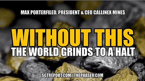 Max Porterfield - Without THIS the WORLD GRINDS TO A HALT