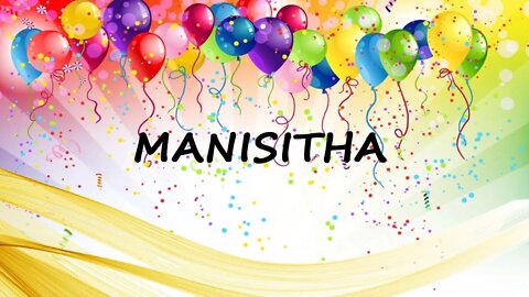 Happy Birthday to Manisitha - Birthday Wish From Birthday Bash