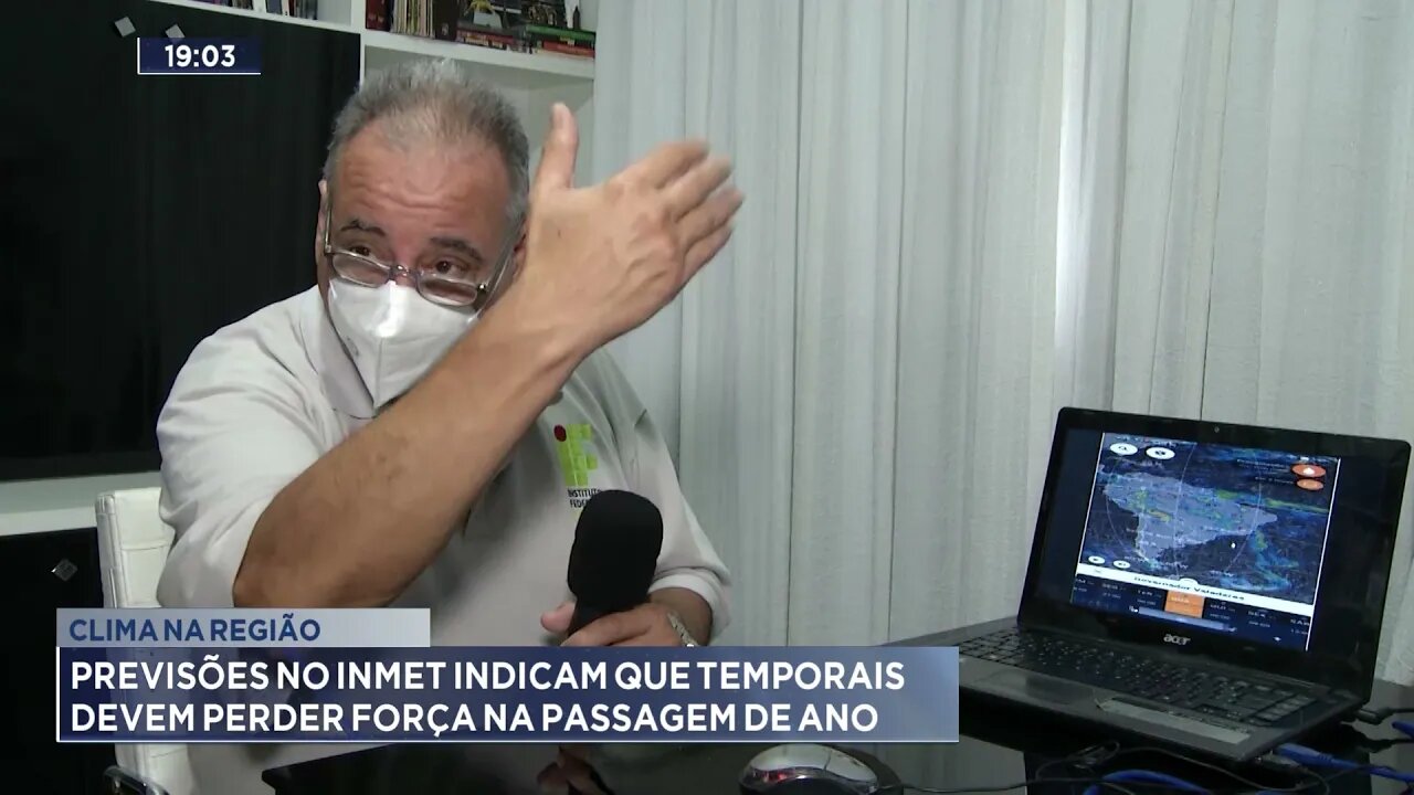 Clima na região: Previsões do INMET indicam que temporais devem perder força na passagem de ano