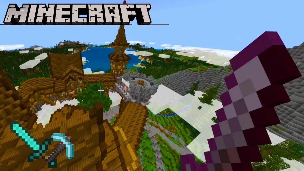 CRAFTANDO NO CASTELO EM BUSCA DE OURO #minecraft