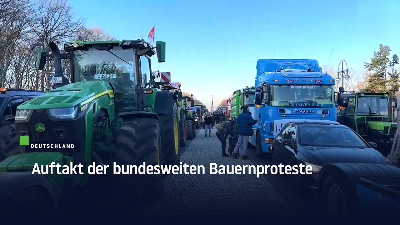Auftakt der bundesweiten Bauernproteste