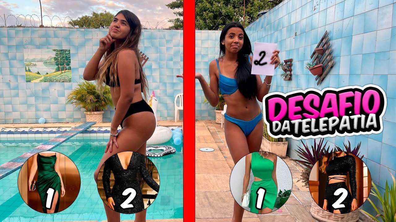 DESAFIO DA TELEPATIA COM ELA! - TELEPATHY CHALLENGE WITH HER!