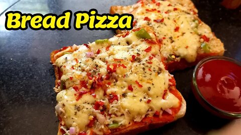 Easy and Delicious Bread Pizza that everyone will love #food #recipe