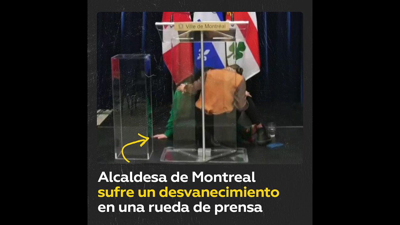 Política canadiense se sienta en el suelo a punto de desmayarse