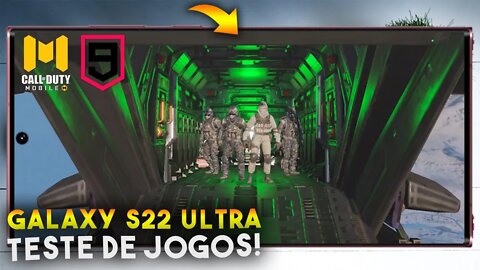 GALAXY S22 ULTRA - Teste de JOGOS! COD Mobile e Asphalt 9 será que roda liso?