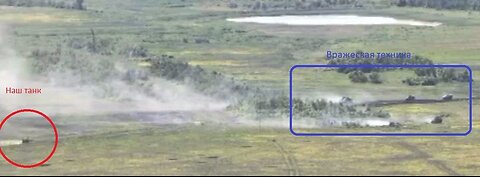 Tanque ruso derrotó sin ayuda a una columna de la OTAN/Ucrania