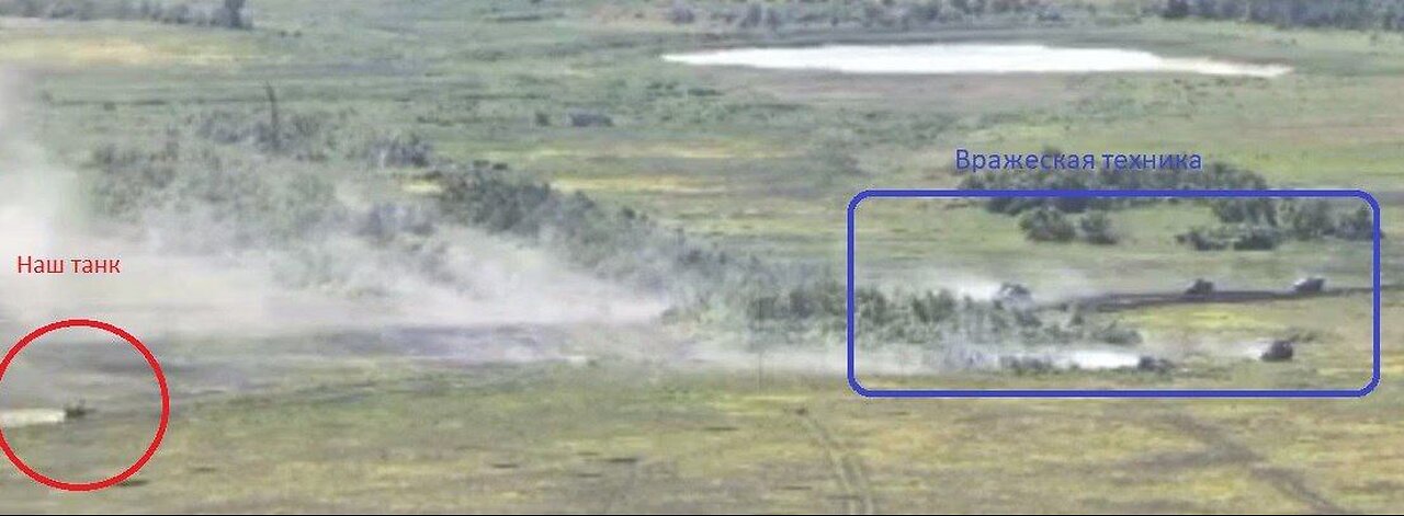 Tanque ruso derrotó sin ayuda a una columna de la OTAN/Ucrania