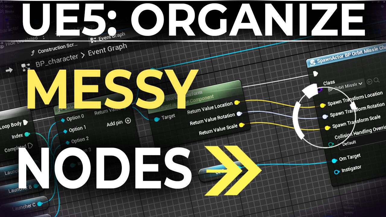 UE5: Organizing Blueprint Paths (Node Wire Manipulation)