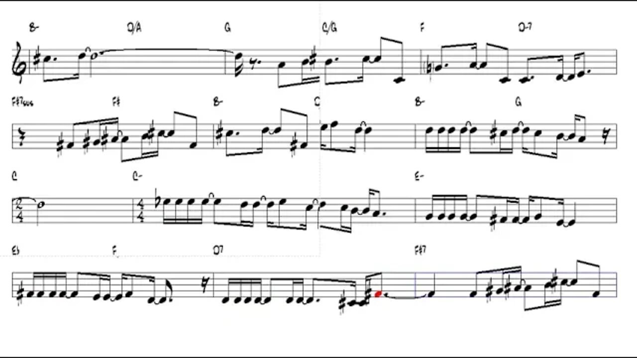 Vivo per lei Andrea Bocelli Alto Sax