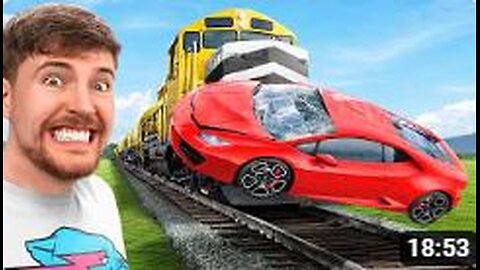 Stop This Train, Win a Lamborghini I MrBeastBear I 1M