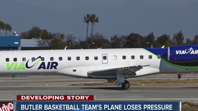 Butler basketball team's plane loses pressure mid-flight