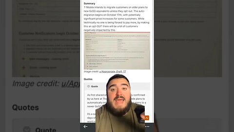 T-Mobile to force upgrades on older plans. #tmobile #tmobile5g #smartphone #mobilephone #tech #fyp