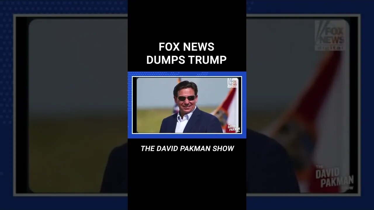 Fox News Prepares to DUMP Trump, Support Ron DeSantis 2024 #shorts