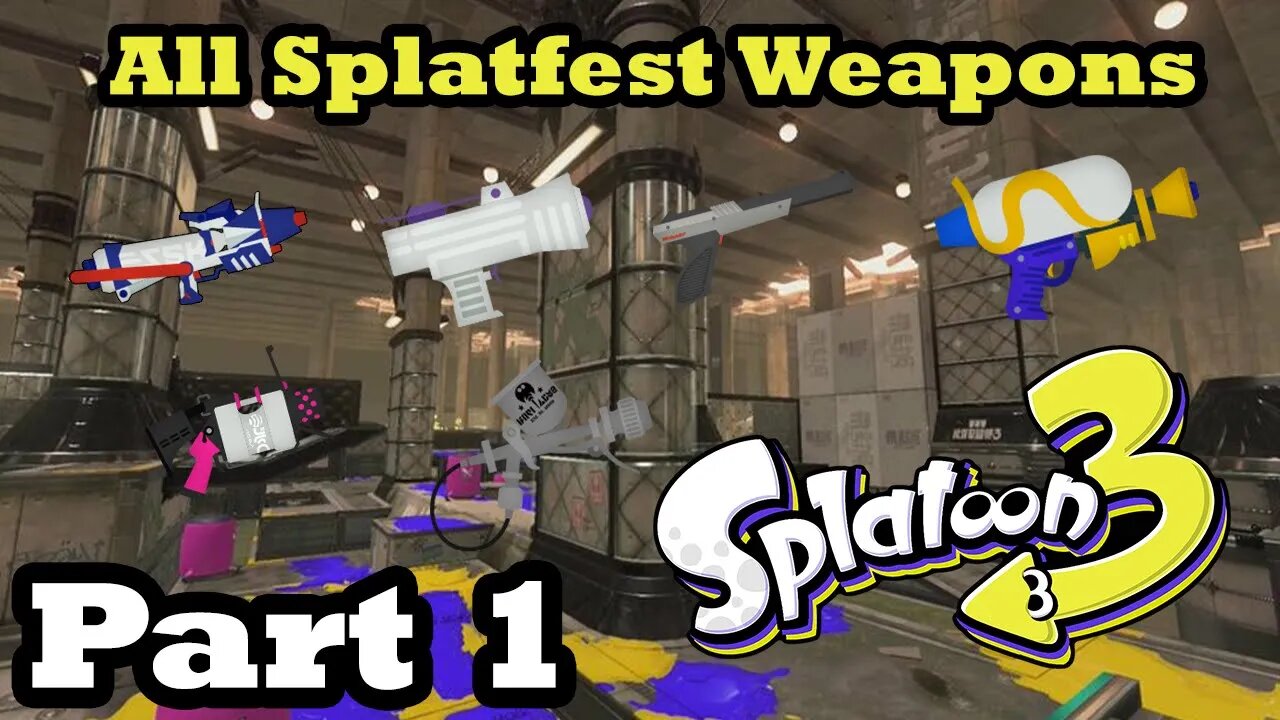 All Weapons On Splatoon 3 Splatfest World Premiere Turfwar Part 1 [NSW/4K][Commentary By X99]