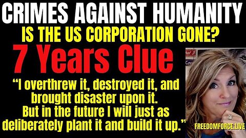 Crimes against Humanity - US Corp Gone_ 7 Years Clue Jer 31 11-1-23