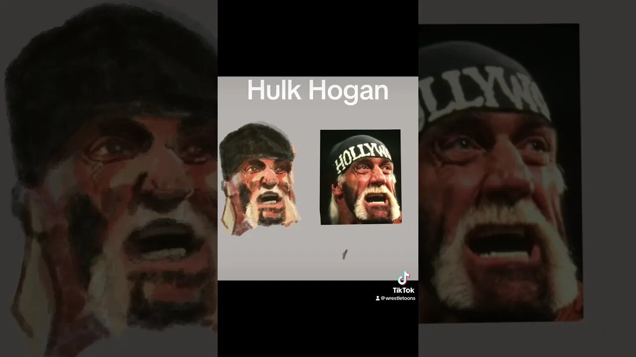 Hollywood Hulk Hogan in Procreate.