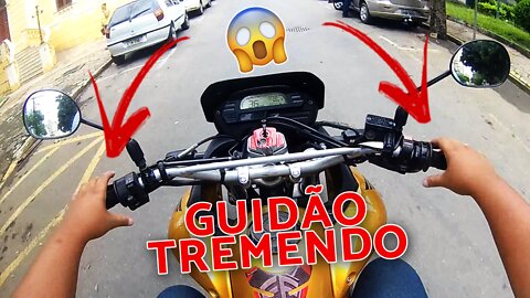 GUIDÃO DA XRE 300 TREME AO TIRAR AS MÃOS 🏍️😱 ‹ FABITS ›