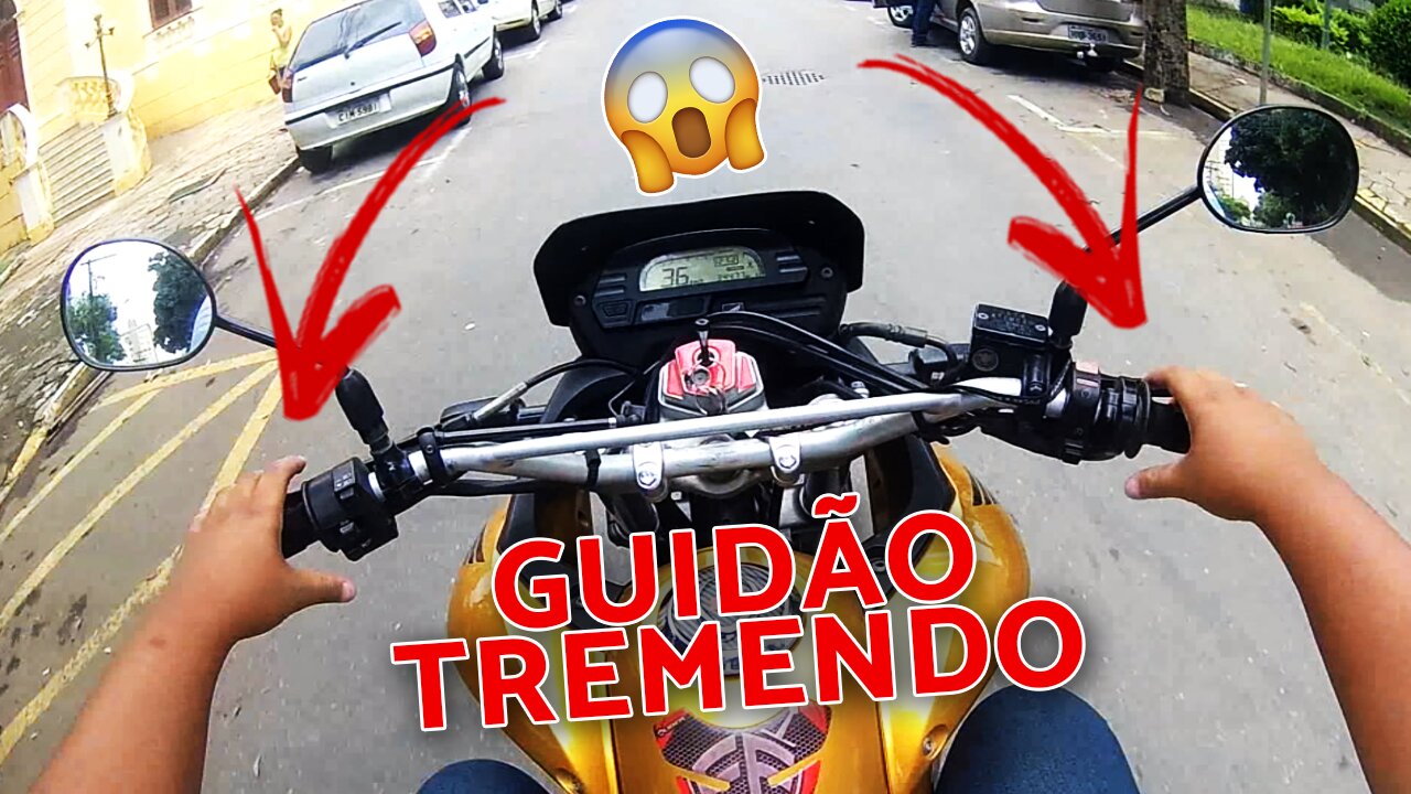 GUIDÃO DA XRE 300 TREME AO TIRAR AS MÃOS 🏍️😱 ‹ FABITS ›