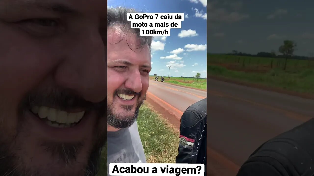 A GoPro caiu da Moto a mais de 100km/h, è agora? Acabou a viagem?