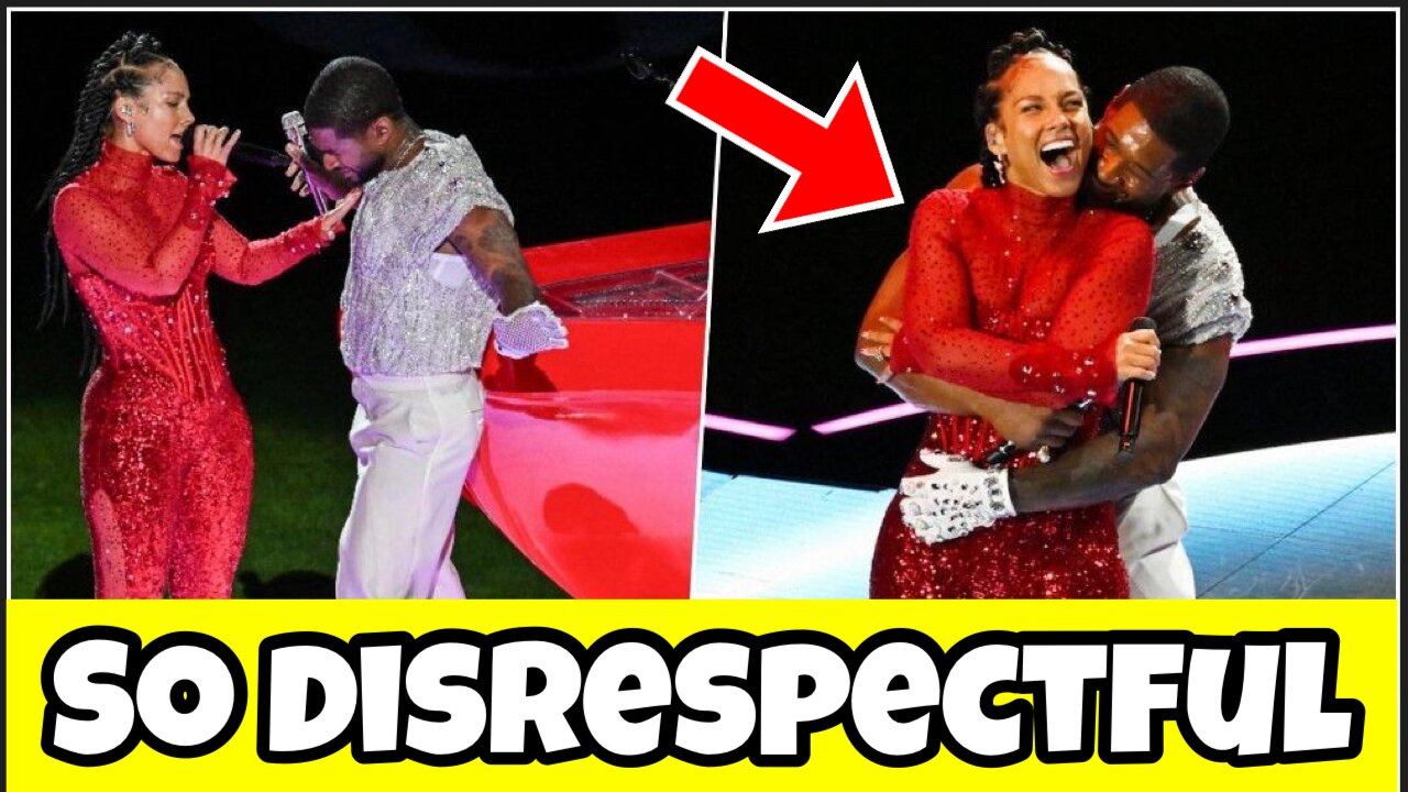 Usher crossed the line at the Superbowl Halftime Show.