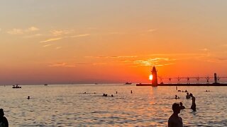 South Beach Sunset- South Haven, Michigan