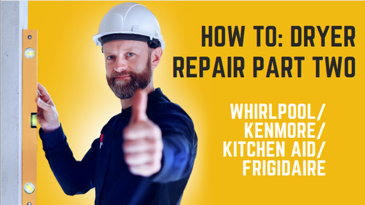 How to: Dryer repair for a Whirlpool/Kenmore/Kitchen Aid/Frigidaire dryer fan.....Part Two.