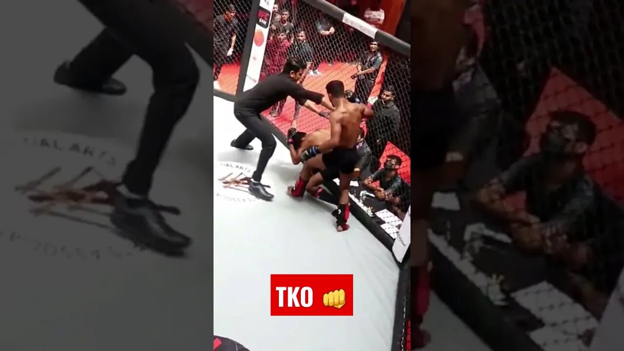 Indian MMA Fighter TKO Finish