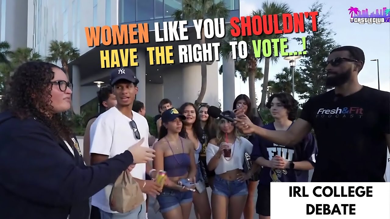 Heated Debate! Myron TRIGGER & DESTROY A Group Of College Feminists To Angry Walk Off