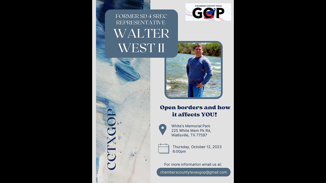 Walter West - Chambers County CEC 10/12/23