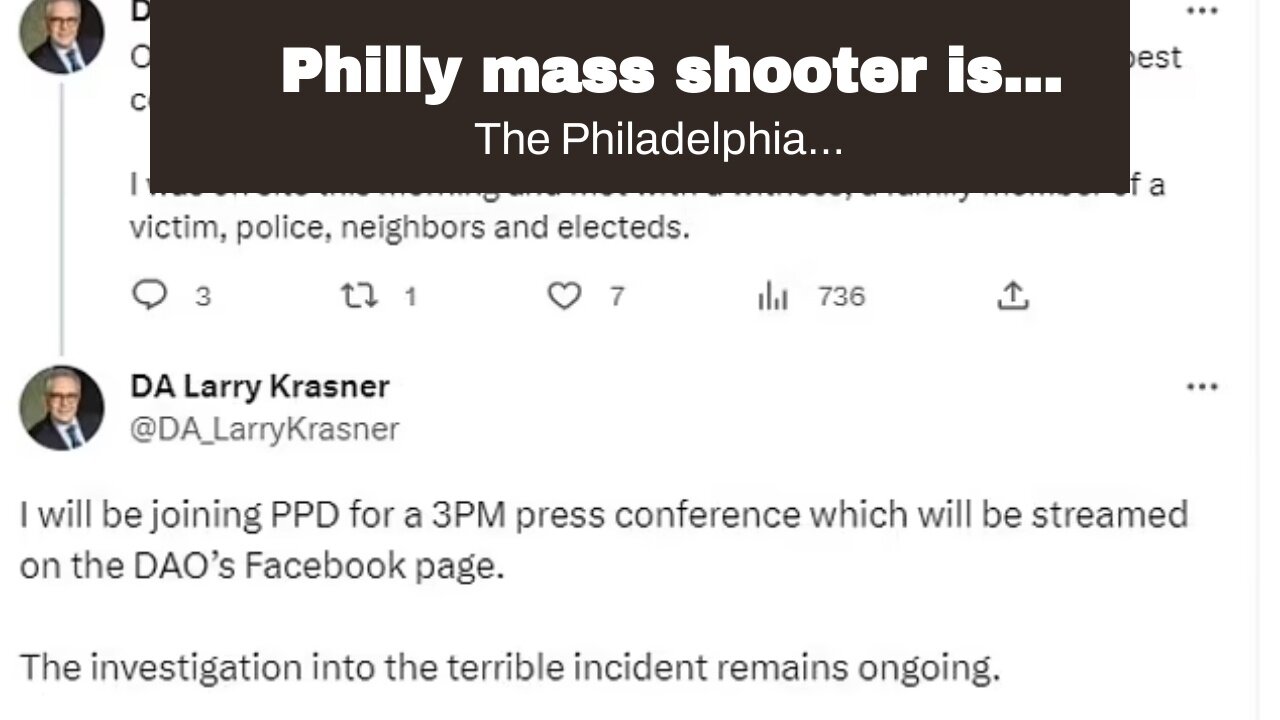 Philly mass shooter is Transgender.