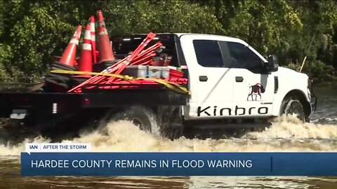 Hardee County remains in a flood warnings; Peace River slowly going down