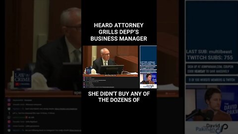 Amber Heard Attorney Grills Johnny Depp's Business Manager #shorts