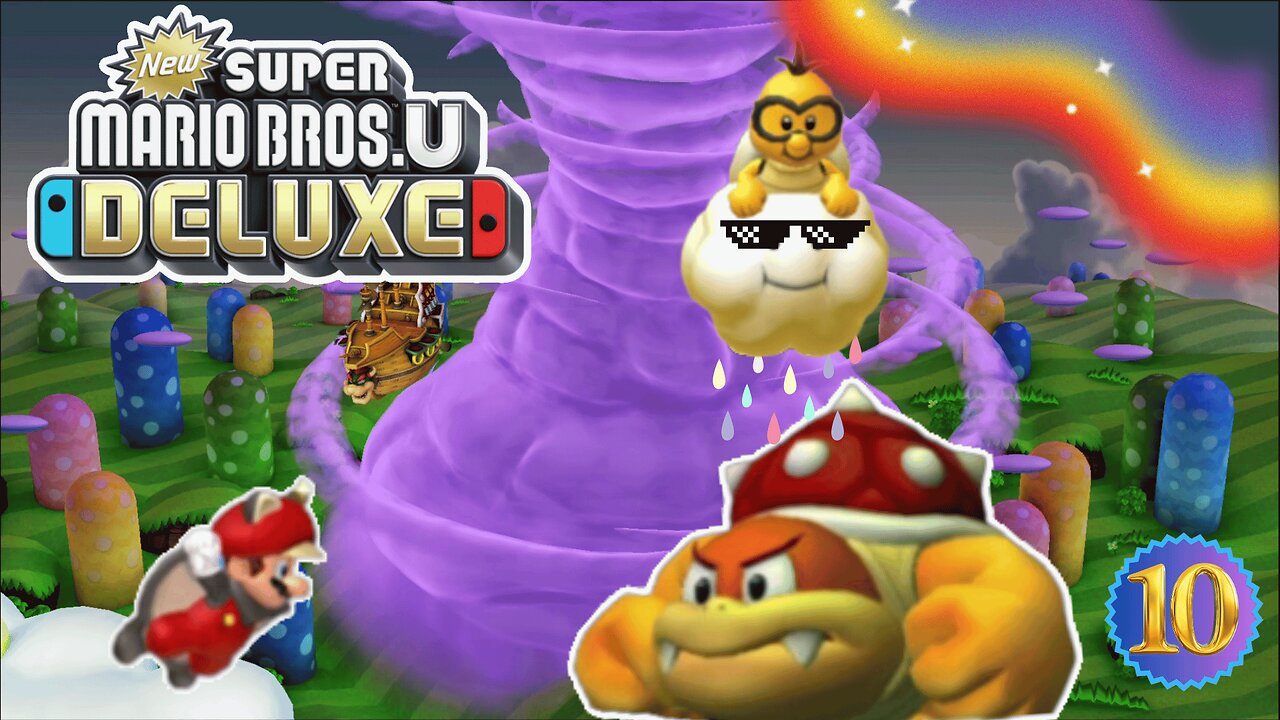 New Super Mario Bros. U Deluxe - Father-Daughter 💞 Co-Op Against Boom Boom - #10