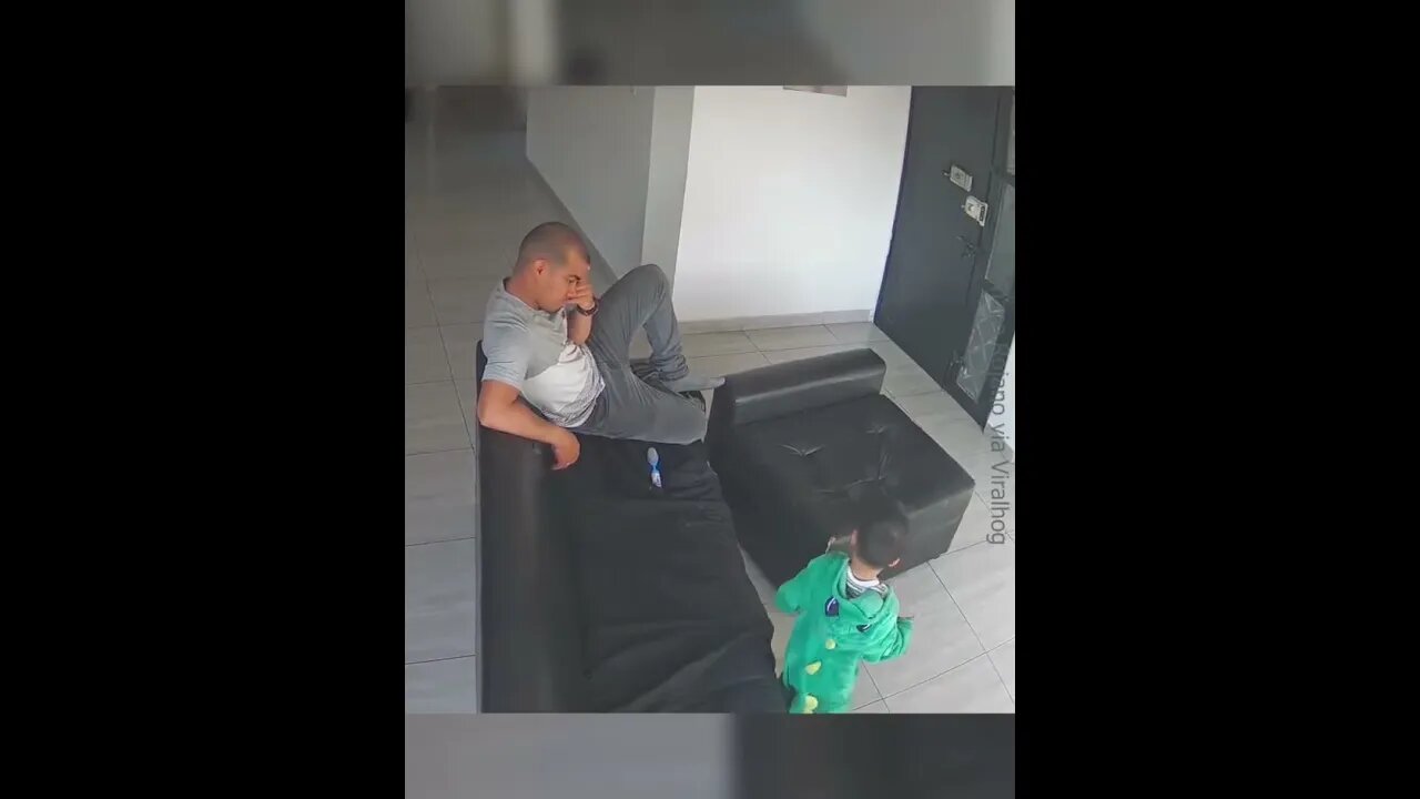 Kid Kicks Phone Out Of Dad’s Hand #viralclips #viralvideos