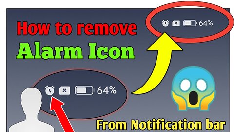 How to remove alarm Icon from your phone notification