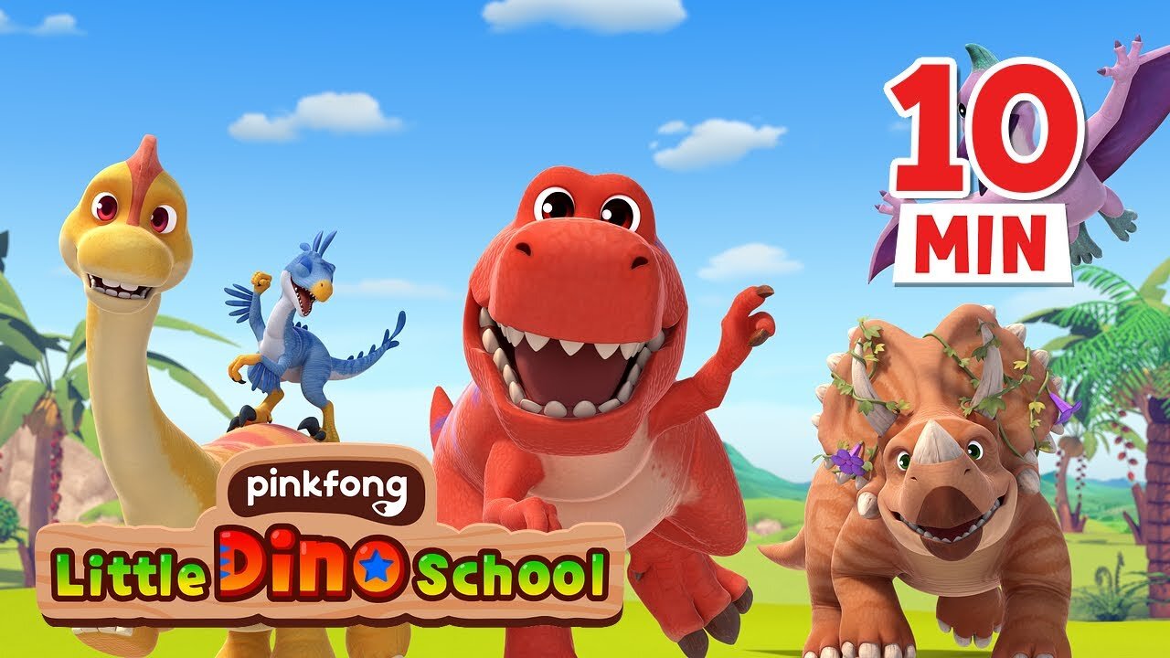 Welcome to Dino School! | Dinosaur Cartoon | Compilation | Pinkfong Dinosaurs for Kids