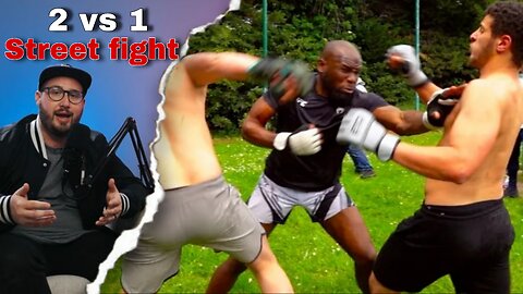 2 vs 1 incredible street fight