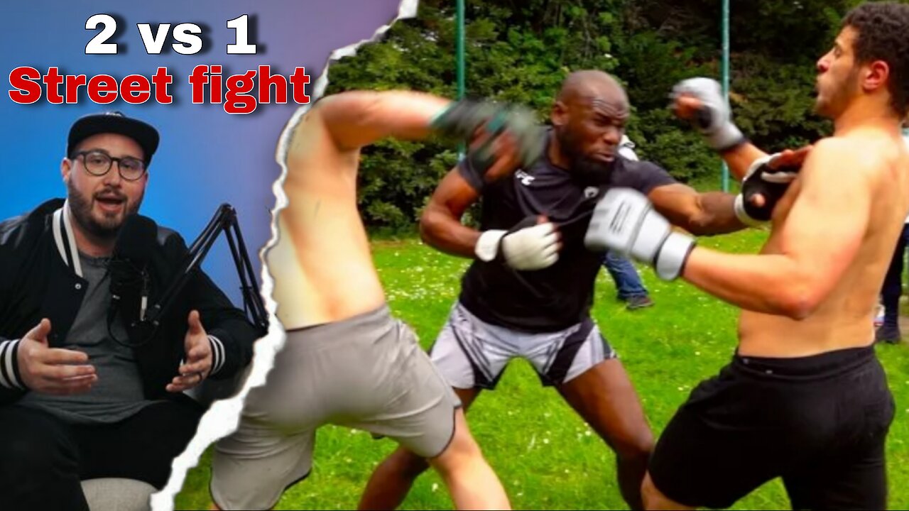 2 vs 1 incredible street fight