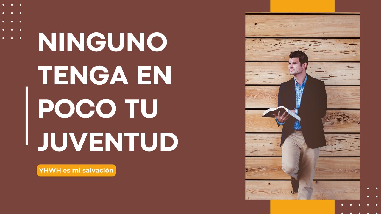 👨‍🎓 Ninguno tenga en poco tu juventud | 1 Timoteo 4:12