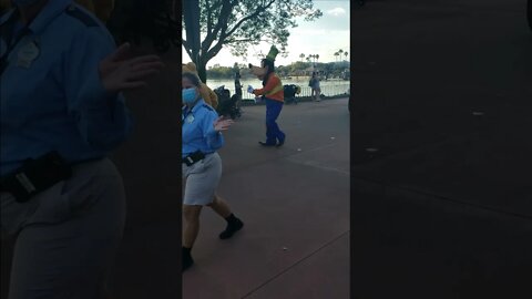 Mickey & Friends Cavalcade through Epcot #shorts