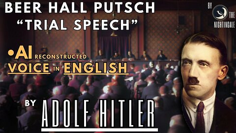 Adolf Hitler's Defense FULL SPEECH Audio in ENGLISH AI Reconstructed Munich, Germany 1924 (No Music)