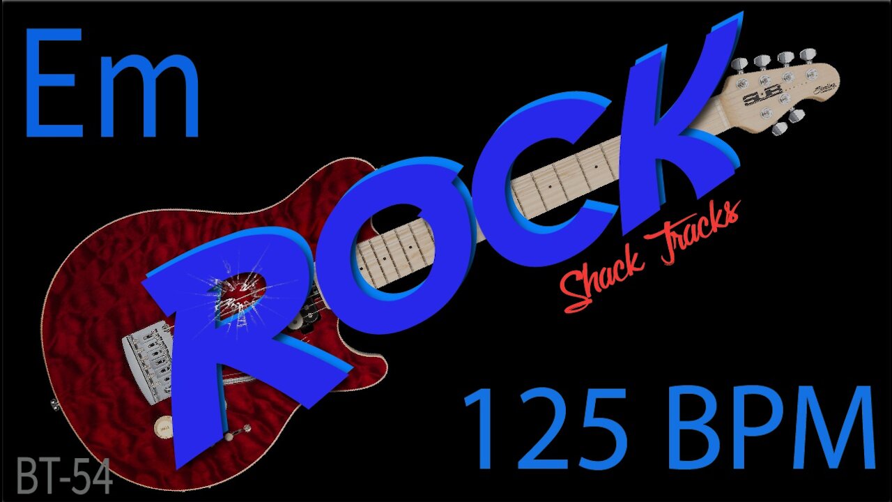 Rock Backing Track 125 bpm in the Key of Em