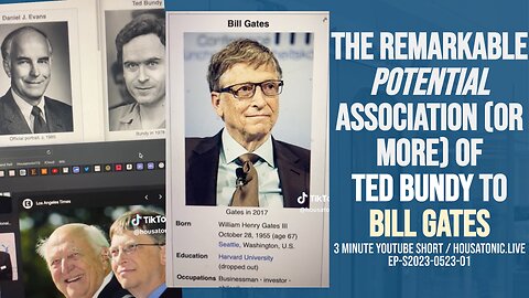 The remarkable potential association (or more) of Ted Bundy to Bill Gates