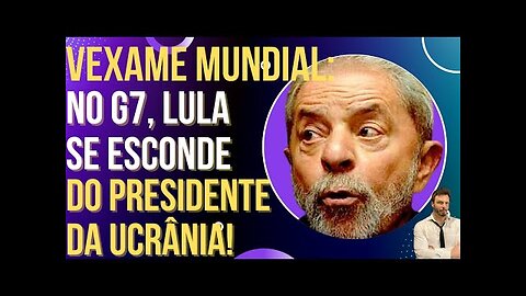 OI LUIZ - AMARELOU: Veja Lula fugindo do Presidente da Ucrânia no G7!