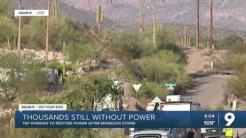 Many in Foothills still without power more than 24 hours after monsoon hit